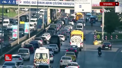İstanbul’da iş çıkışında trafik yoğunluğu yüzde 72’ye ulaştı
