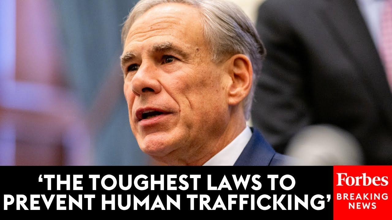 Texas Governor Greg Abbott Signs New Laws Cracking Down On Human Trafficking