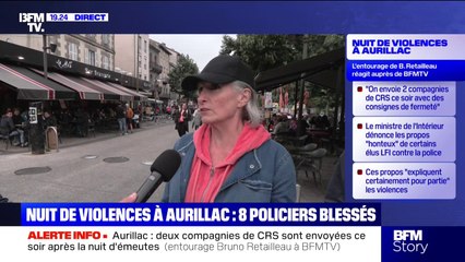 Affrontements à Aurillac: "J'ai un sentiment de colère, c'est inadmissible", confie Nadine, une habitante
