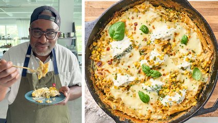 How to Make Skillet Corn Lasagna