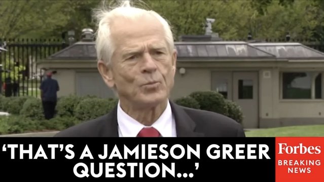Peter Navarro Dodges When Asked By Reporter When The Legal Text Of The EU-US Trade Deal Will Be Released