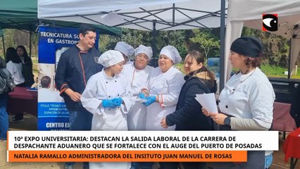10ª Expo Universitaria: destacan la salida laboral de la carrera de Despachante Aduanero