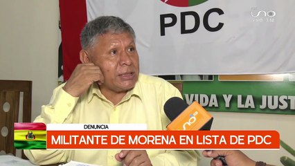 MILITANTE DE MORENA EN LISTA DE PDC
