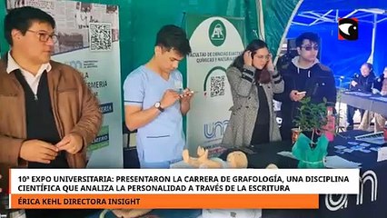 10ª Expo Universitaria: presentaron la carrera de Grafología que analiza la personalidad a través de