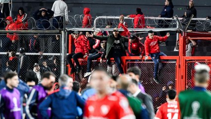 El estadio Independiente un día después de los enfrentamientos