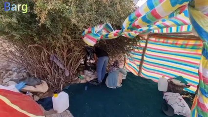 Part 10 | Construction of toilet using stone_ wood_ soil_ etc.  by me and my wife