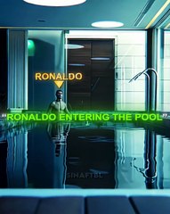 Ronaldo Entering The Pool