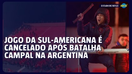 Jogo da Sul-Americana é cancelado após batalha campal na Argentina