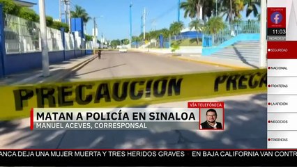 Policía municipal es asesinado frente a preparatoria en Culiacán
