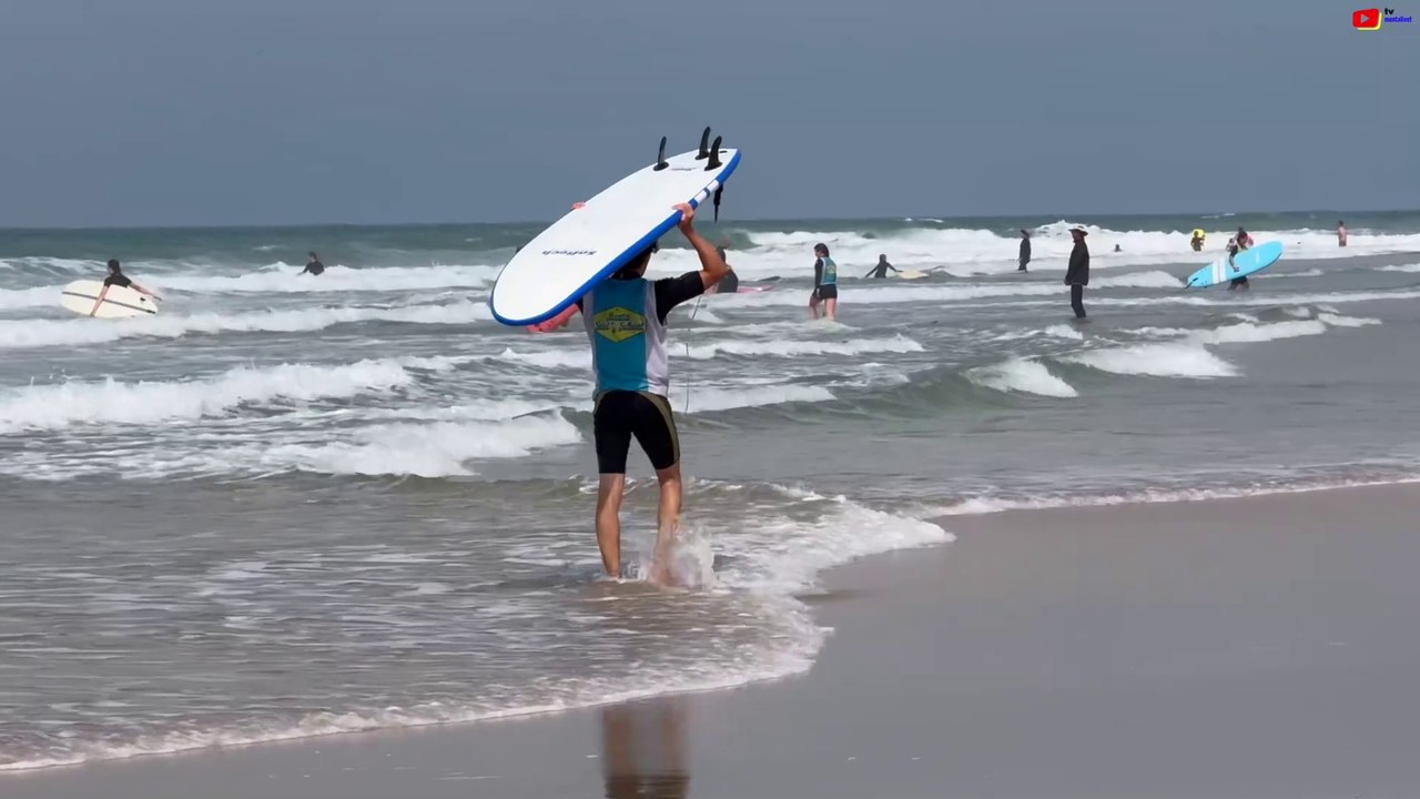 Montalivet   | Surfing Vagues Petites | Montalivet Surf TV