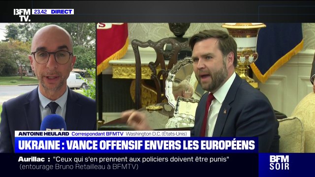 Guerre en Ukraine: J.D. Vance, vice-président des États-Unis, appelle l'Europe à assumer la plus grande part du fardeau