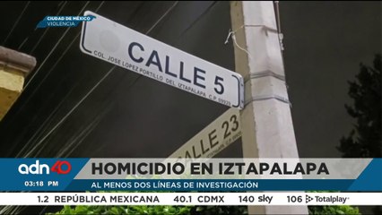Asesinan a balazos a hombre que caminaba por calles de la alcaldía Iztapalapa