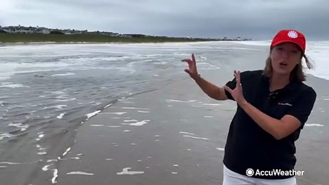 Rough surf and coastal flooding from Erin overtake Northeast beaches