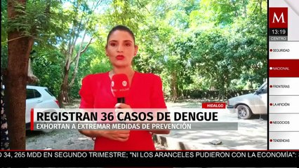 Hidalgo reporta más de 36 casos de dengue; Salud pide reforzar medidas preventivas