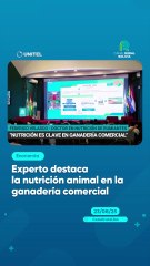 Experto destaca la nutrición animal en la ganadería comercial