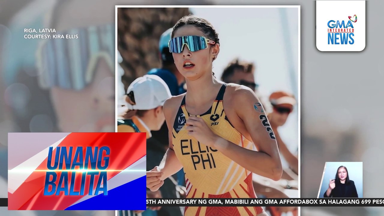 PH triathlete Kira Ellis, panalo ng gold medal sa women's junior division ng 2025 European Triathlon Junior Cup | Unang Balita