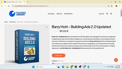 (GET)Barry Hott – Building Ads 2.0 Updated