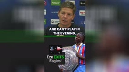 Glasner admits Eze will never play for Crystal Palace again