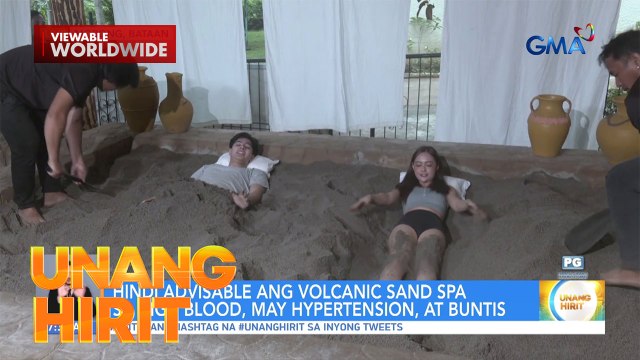 Relaxing buhangin galing sa bulkan?! | Unang Hirit