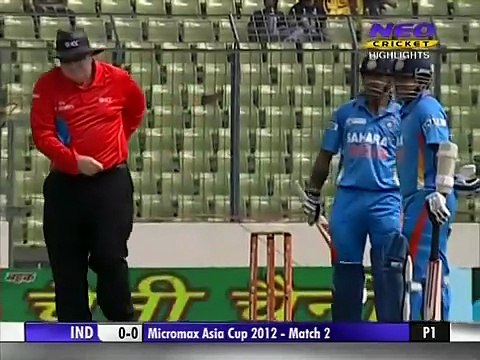 Asia Cup 2012 - Match 2 - India Vs Sri Lanka - Extended Highlights - M02 Asia Cup 2012