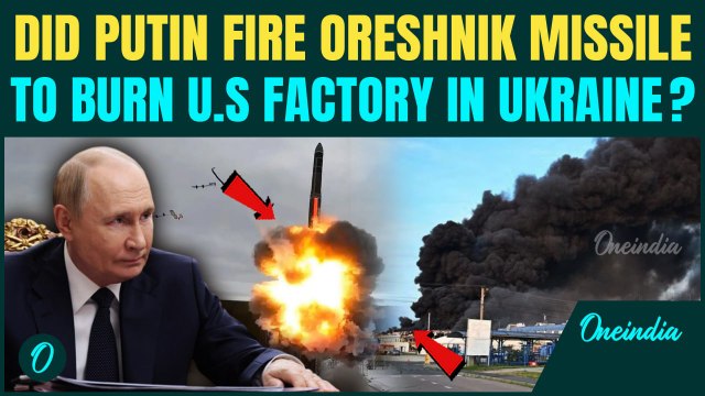600 Missiles in One Night: Did Putin Use Hypersonic Oreshnik to Burn American Plant in Ukraine?