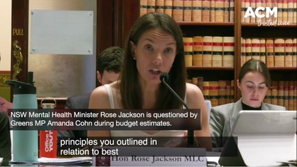 NSW Budget Estimates 2025: Mental Health Minister Rose Jackson Under Scrutiny 🏛️