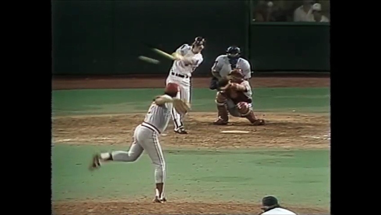 A frustrated Paul O'Neill, kicks the ball to his first baseman and saves the game (7/5/89)