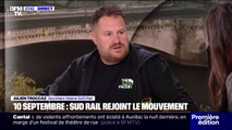 Julien Troccaz (Sud Rail), annonce que son syndicat appelle à se joindre au mouvement du 10 septembre