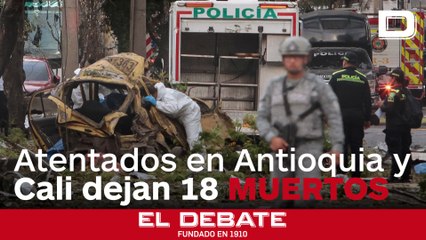 Dos atentados en Antioquia y Cali dejan 18 muertos y más de 60 heridos, elevando la tensión política y militar en Colombia