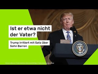 Ist er etwa nicht der Vater? Trump irritiert mit Satz über Sohn Barron