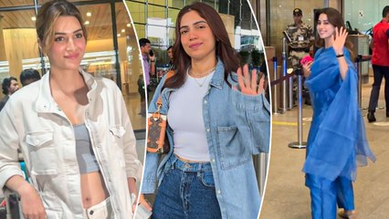 Janhvi Kapoor, Bhumi Pednekar & Kriti Sanon Snapped At The Mumbai Airport | Beauty-Bombs Of B-Town