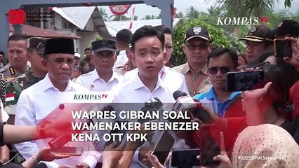 Wapres Gibran Soal Wamenaker Immanuel Ebenezer Kena OTT KPK: Hormati Independensi KPK