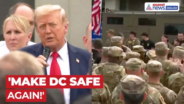 'Make DC Safe Again!' Trump Rallies National Guard & Police in Washington