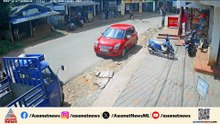 പാലക്കാട് നടുറോഡില്‍ യുവതിയ്ക്ക് നേരെ തെരുവുനായ ആക്രമണം; സിസിടിവി ദൃശ്യങ്ങള്‍