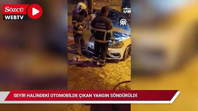 Mardin'de seyir halindeki otomobilde çıkan yangın söndürüldü