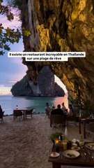 Quand le restaurant de ton hôtel donne sur cette plage paradisiaque 🤩