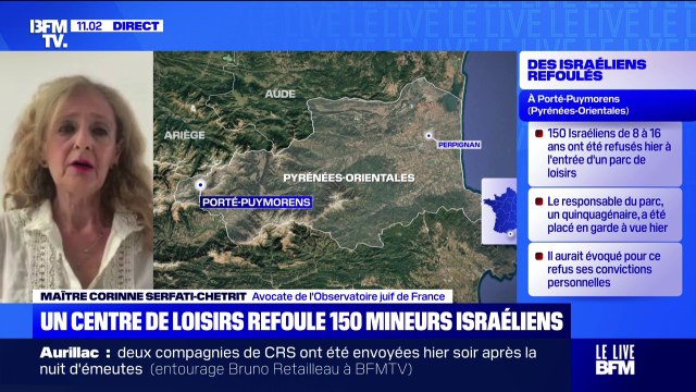 Mineurs israéliens refoulés d'un centre de loisirs: On franchit un nouveau palier dans la gravité de l'antisémitisme , affirme maître Corinne Serfati-Chetrit, avocate de l'Observatoire juif de France
