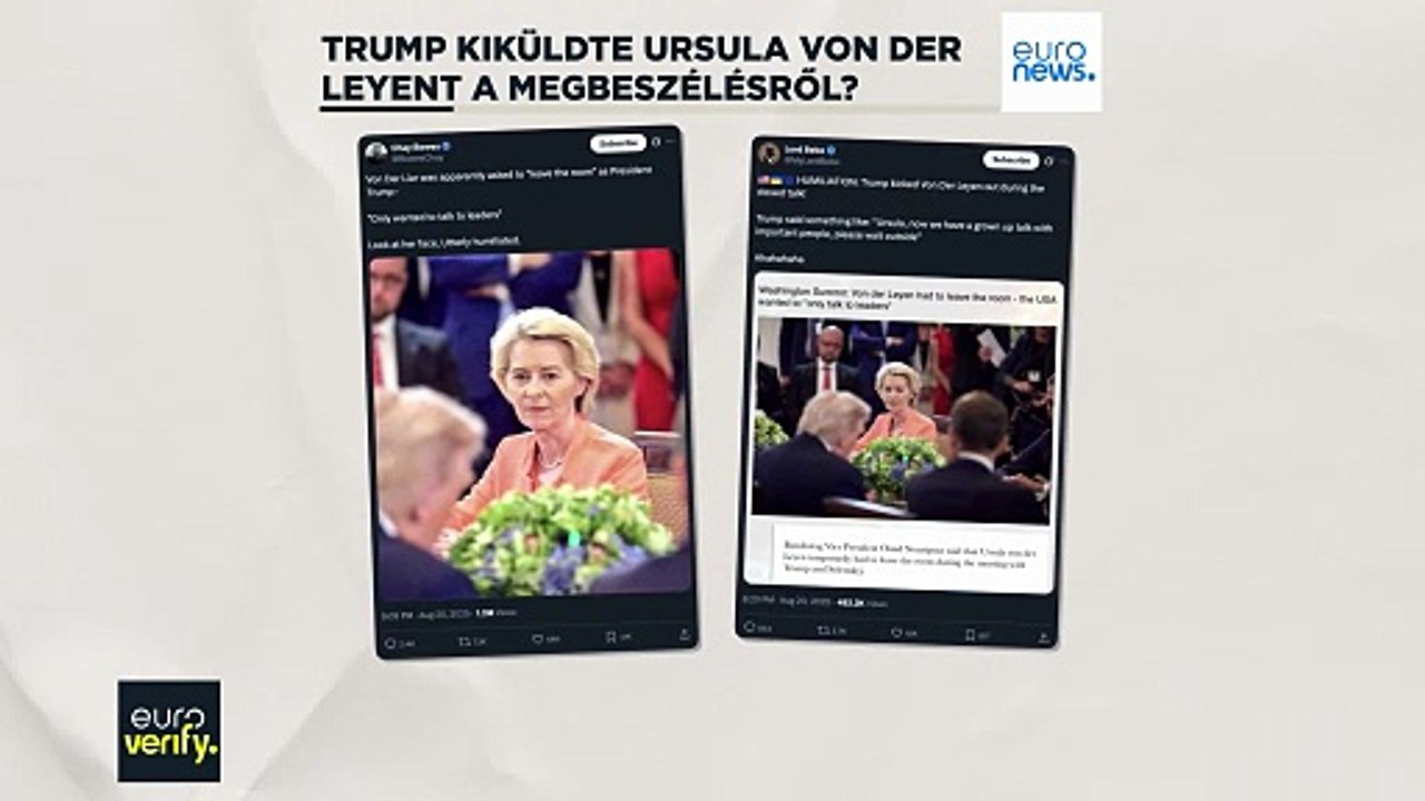 Tényellenőrzés: Trump valóban kiküldte az EB elnökét az európai vezetőkkel zajló találkozóról?