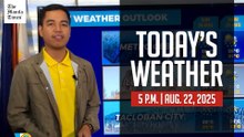 Today's Weather, 5 P.M. | August 22, 2025