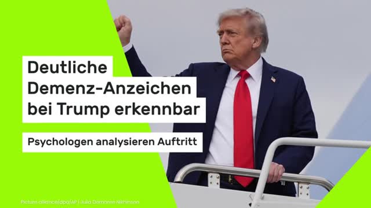 Trump 'verliert den Verstand': Psychologen erkennen deutliche Demenz-Anzeichen