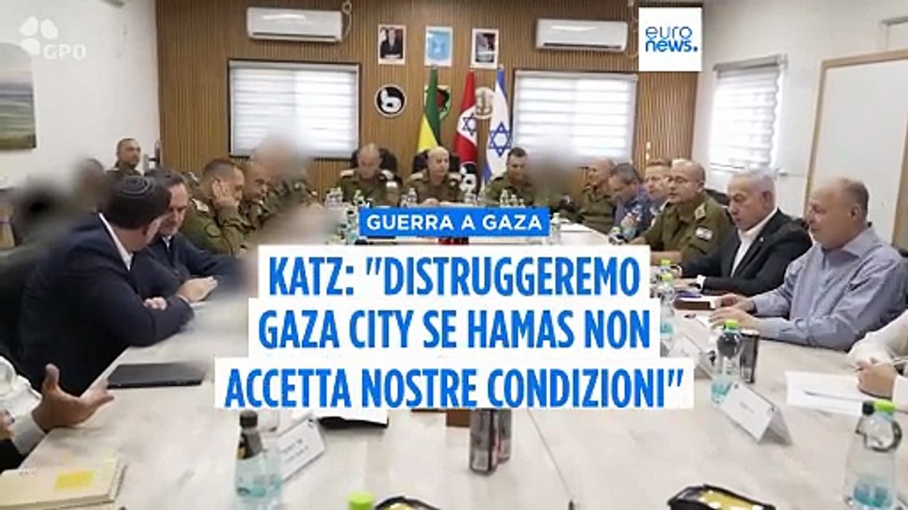 Ministro Katz: "Gaza City sarà distrutta se Hamas non accetta le condizioni di Israele"
