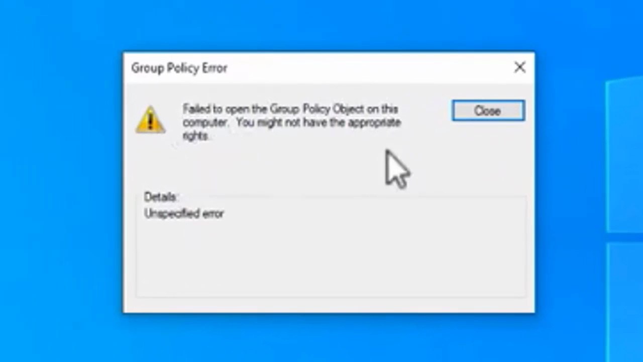 Solved “Failed to Open Group Policy Object” Error? Easy Fix for Windows 11/10/8/7