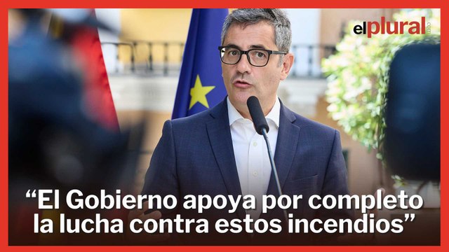 Bolaños recalca que el Gobierno aportó todos los medios para la extinción de incendios