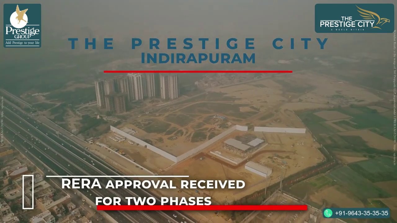 The Prestige City Indirapuram Extension  3 BHK  to 6 BHK  Apartments