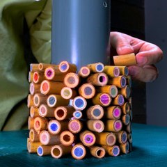 Unique drink holder from bamboo and epoxy, isn't it so cool?