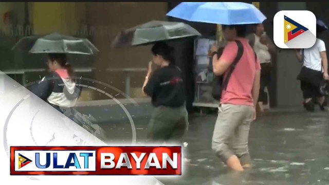 Ilang kalsada sa Metro Manila, muling nalubog sa baha dahil sa pag-ulan kaninang umaga | ulat ni Isaiah Mirafuentes