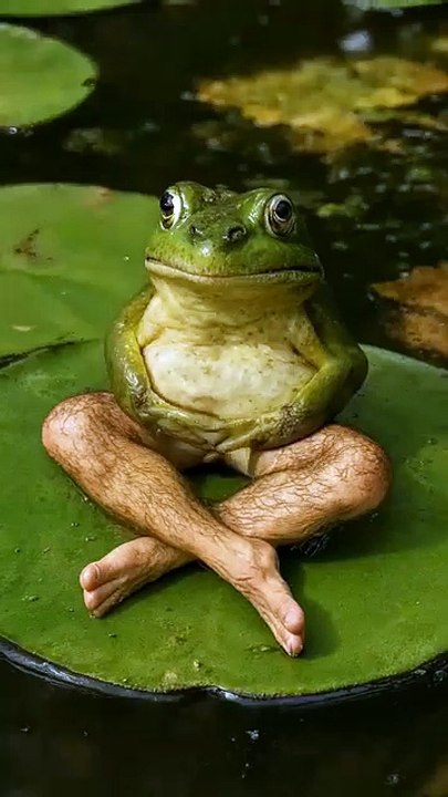 When Frogs Act Like Humans 😂 So Funny!”
