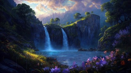 ✨ Méditation 432 Hz avec Sons de Chute d'Eau : Paix et Guérison ✨