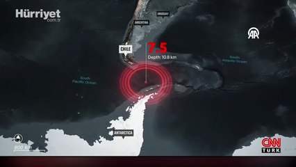 Şili'de 7.5 büyüklüğünde deprem