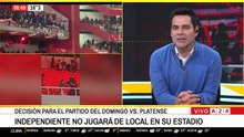 El estadio de Independiente fue suspendido y no podrá usarse el domingo contra Platense
